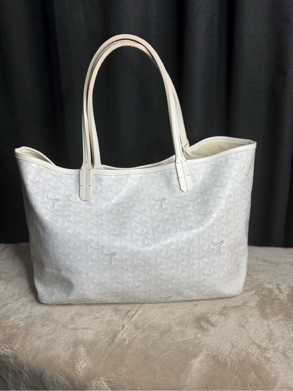 Goyard Ivory/White St. Louis PM Tote